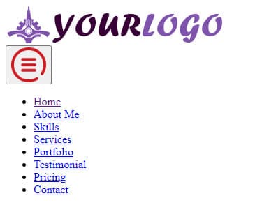 HTML hamburger menu without CSS & JavaScript